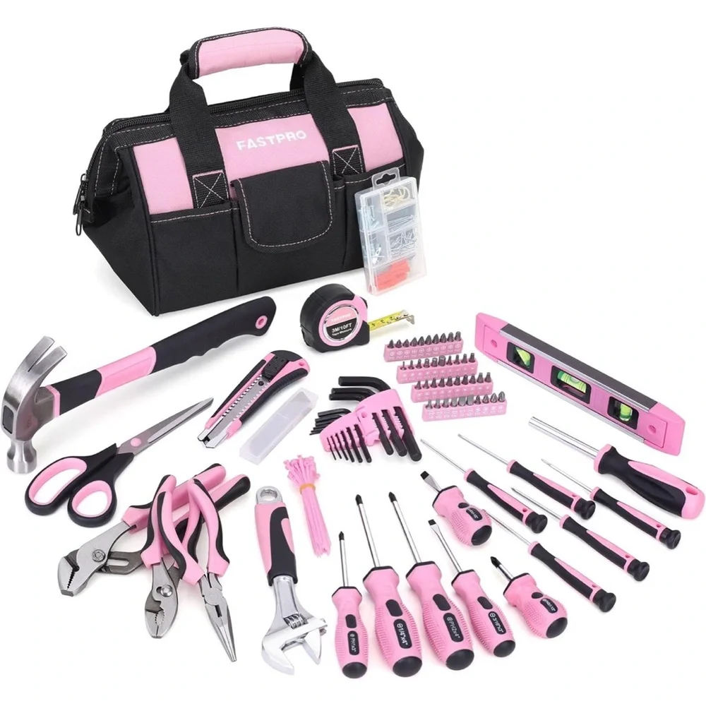 Pink and Black Home Tool Kit - Picture 1 of 9